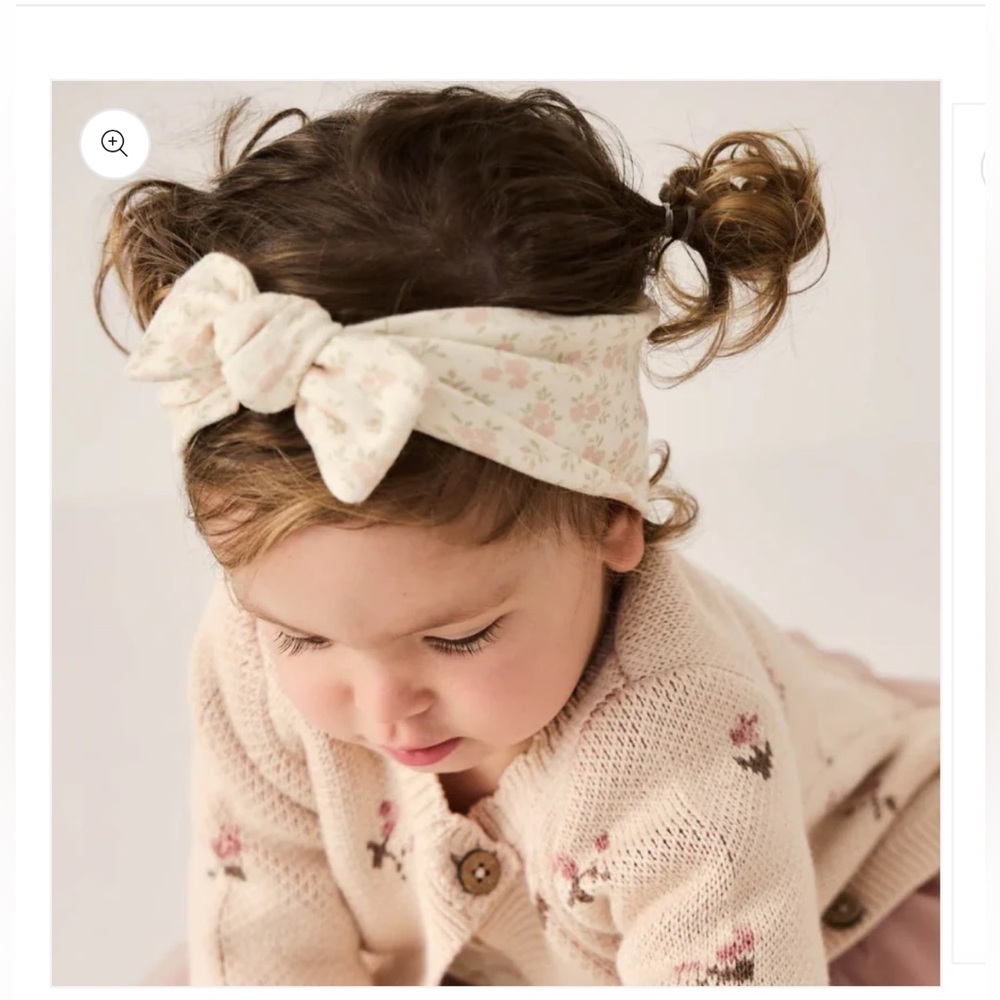 Jamie Kay Rosalie Floral Mauve Organic
Cotton Headband